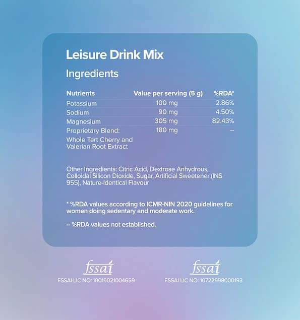 Hydration Leisure Drink Mix 1 05
